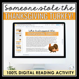 Thanksgiving Close Reading Digital Inference Mystery – Who Kidnapped the Turkey?