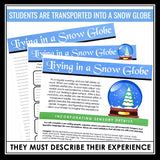 Christmas Writing Assignment - Living in a Snow Globe Holiday Writing Activity