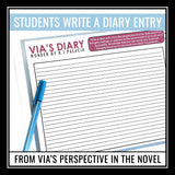 Wonder Character Assignment - Writing Via's Diary in R.J. Palacio's Novel