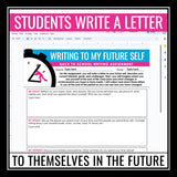 First Day of School Digital Activity - Back to School Writing to My Future Self