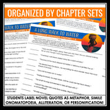 A Long Walk to Water Figurative Language Assignments and Answer Keys