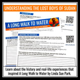 A Long Walk to Water Activity - Lost Boys of Sudan WebQuest Historical Context