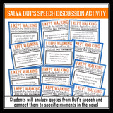 A Long Walk to Water Activity - Salva Dut's Speech Analysis and Discussion