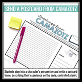 A Wrinkle in Time Activity - Camazotz Manual and Post Card Novel Assignments