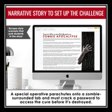 Active and Passive Voice Escape Room Digital Grammar Activity, Slides, & Quiz
