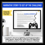 Adjectives and Adverbs Parts of Speech Digital Activity, Google Slides, & Quiz