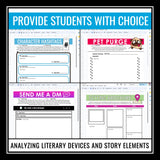 Assignments for Any Novel or Short Story - Digital Reading Response Book Report