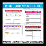 Assignments for Any Novel or Short Story - Digital Reading Response (Vol 2)