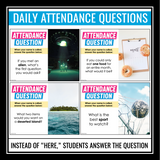 Attendance Questions - 200 Question of the Day Slides - Back to School Community