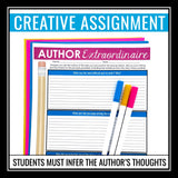 Author Perspective Assignment - Creative Assignment for Any Novel or Short Story