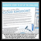 Author's Purpose Introduction Presentation and Escape Room Reading Activity