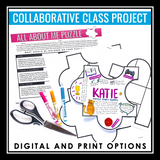 Back to School Collaborative Puzzle All About Me Activity - Bulletin Board