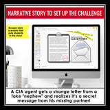Capitalization Escape Room Punctuation Digital Activity, Google Slides, and Quiz