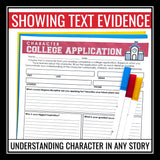 Character Analysis Novel Short Story Assignment - Writing a College Application