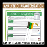 Character Analysis Assignment Any Novel or Short Story - Trash Treasures