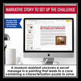 Character Types Steal Characterization Slides & Digital Reading Escape Activity