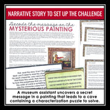 Character Types Steal Characterization Slides & Reading Escape Room Activity