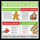 Christmas Descriptive Writing Activity – Gingerbread House Real Estate - Digital