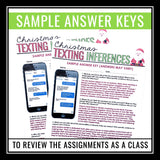 Christmas Inference Activities - Making Inferences in Texts Reading Assignments