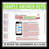 Christmas Inference Activities - Making Inferences in Texts Assignments Digital