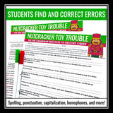 Christmas Grammar Worksheet Assignment Grammar Activity - Nutcracker