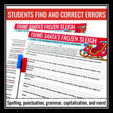 Christmas Grammar Worksheet Assignment Grammar Activity - Santa's Sleigh