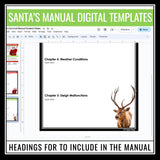 Christmas Writing Assignment - Santa Survival Manual Digital Writing Activity