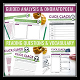 Click Clack the Rattlebag by Neil Gaiman - Short Story Unit Lesson & Activities