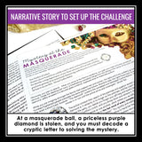 Complex Sentence Type Grammar Activity Escape Room Challenge, Slides, and Quiz