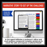 Compound-Complex Sentence Type Digital Grammar Activity Escape, Slides, & Quiz