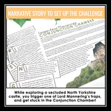 Coordinating Conjunctions Grammar Activity Escape Room Game, Slides, and Quiz