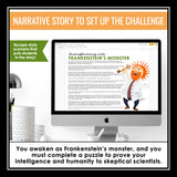 Connotation Vocabulary Word Practice Digital Escape Activity, Slides, and Quiz