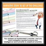 Connotation Vocabulary Word Practice Escape Activity Challenge, Slides, and Quiz