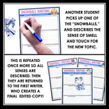 Descriptive Writing Activity - Snowball Writing Collaborative Imagery Writing