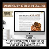Double Negatives Escape Room Digital Grammar Activity, Google Slides, and Quiz