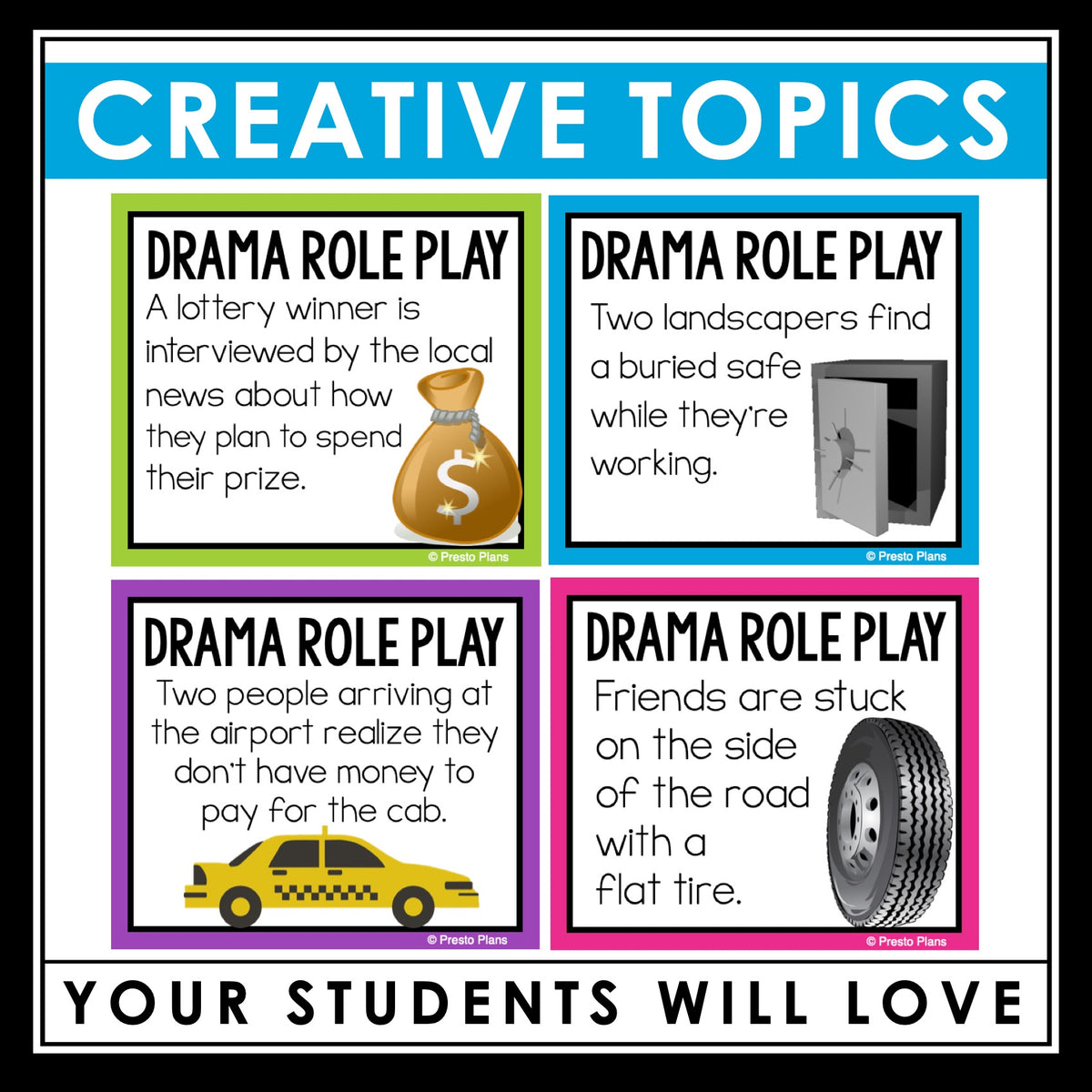 Acting Improvisation Role Play - Drama or Theater Scenarios and Scene ...