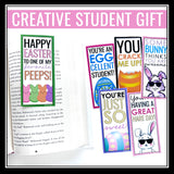 Easter Bookmarks - Funny Printable Student Gift for Easter Holiday