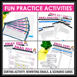 Email Etiquette - How to Write an Email Lesson, Activities, and Assignments
