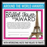 End of the Year Awards - Around the World Edition Student Awards Certificates