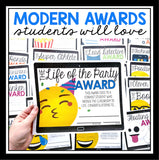 End of the Year Awards - Emoji Edition Creative Student Award Certificates