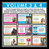 English Bell Ringers Bundle - Creative Weekly ELA Warm Ups - All Digital Volumes