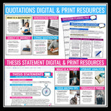 Essay Writing Unit - Slides, Organizers & Assignments - Digital Print Bundle