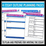 5 Paragraph Essay Writing Presentation and Essay Graphic Organizers and Rubric