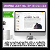 Foreshadowing Literary Device Slides and Digital Escape Room Reading Activity