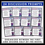 Freak the Mighty Activity - Discussion Cards for Text Connections in the Novel