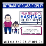 Freak the Mighty Posters - Hashtag Quote Bulletin Board Rodman Philbrick Novel