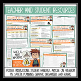 Socratic Seminar - Freedom or Safety Discussion Slides, Organizers, and Handouts