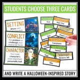 Halloween Writing Prompts - Narrative Writing Story Starters - Story Elements