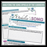 Hamlet Activity - Ophelia Song Analysis and Music Playlist Creative Assignment