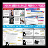 Health Unit - Smoking, Alcohol, Relationships, Energy Drinks, Drugs, & Nutrition